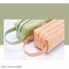 Cute Portable High Capacity Storage bag Candy color Big Pencil Case Double layer Pen Bag Pen Case