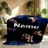 Custom Name Personalized Damon Salvatore Print Blanket, Home Decor, Bedroom, Sofa, Camping, Couch, Gifts for Birthday Christmas