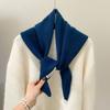 100% Wool Knitted Triangle Scarf Women Winter Warm Wrap Shawl Lightweight Stylish Neckwear