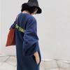 Women's Fashion Fall Winter Long Sleeve O-Neck Loose Waistline Casual Dresses