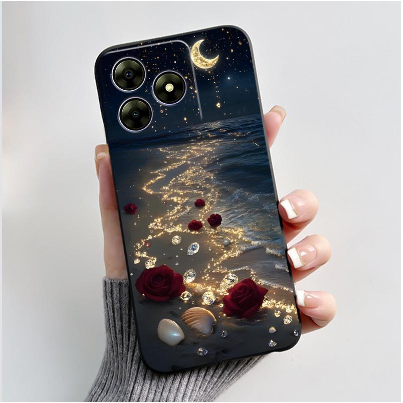 Pentru Blackview Wave 8C 6.56" Wave 8 Black View Wave8C Wave8 Spate TPU Silicon Moale Carcasă Telefon Luxos Drăguț Iepuraș Iubire Husa Amuzantă