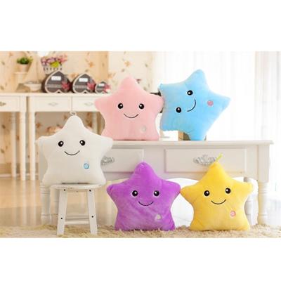 Colorful Five-pointed Star Luminous Glowing Soft Plush Children Cute Toy