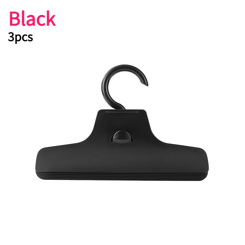 

3pcs Seamless Trouser Clips Durable Plastic Pant Hanger Closet Stackable Wrinkleproof Trouser Rack Space-Saving Wardrobe Storage