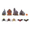 10pcs Resin Miniature Ornaments Halloween Desktop Figurines Cute Village Accessories  Home Bar Decor