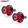 For YAMAHA YZF R1 YZFR1 YZF-R1 R3 R6 R125 MT-03 2PCS 6MM Motorcycle Swing Arm Sliders Spools CNC Swing Arm Stand Screw Paddock