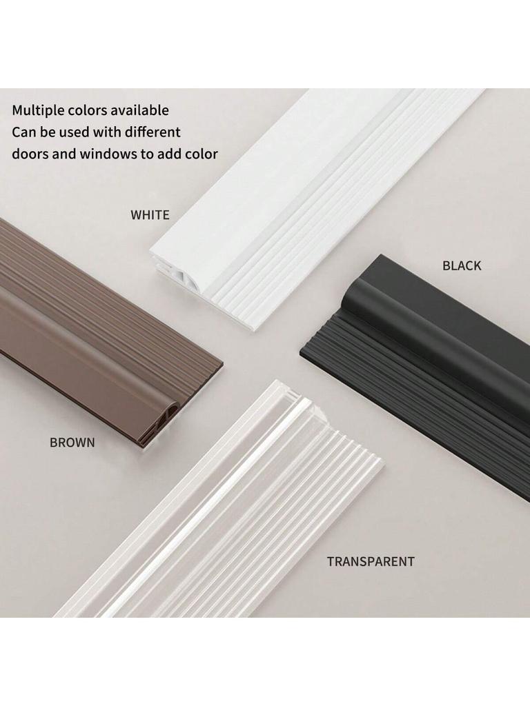 1m TPE Anti-Dust & Noise Reduction Door Bottom Seal, Triple Seal Design, Non-Slip Grooves, Windproof & Soundproof Door Draft