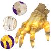 Animated Zombie Hand Halloween Decoration Sound Activated Sensor Walking Hand Realistic Lighted Hand with Spooky Sound for Haunted House Decor