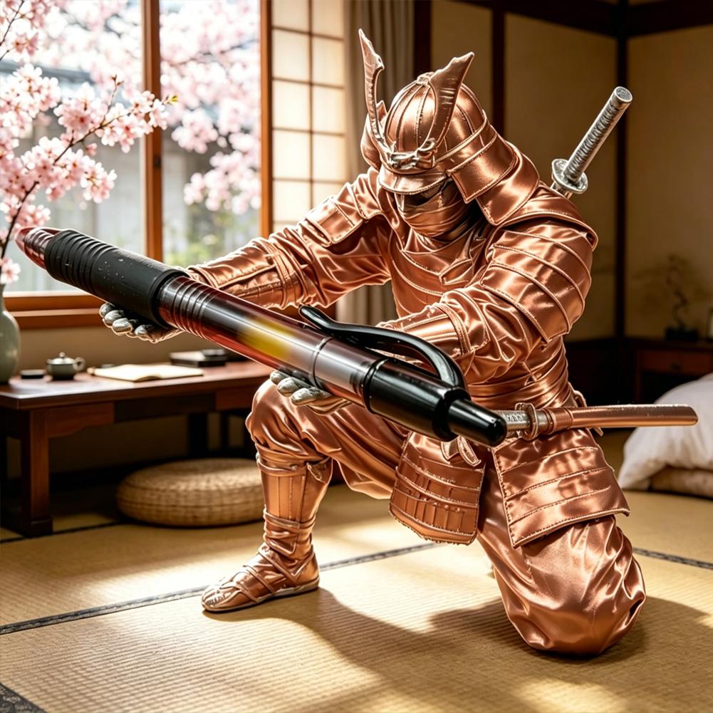 Creative Samurai Pen Holder Japanese Warrior Pencil Rack 3D Printed Stationery Organizer Stand Office Ornament Desk Decor Gift