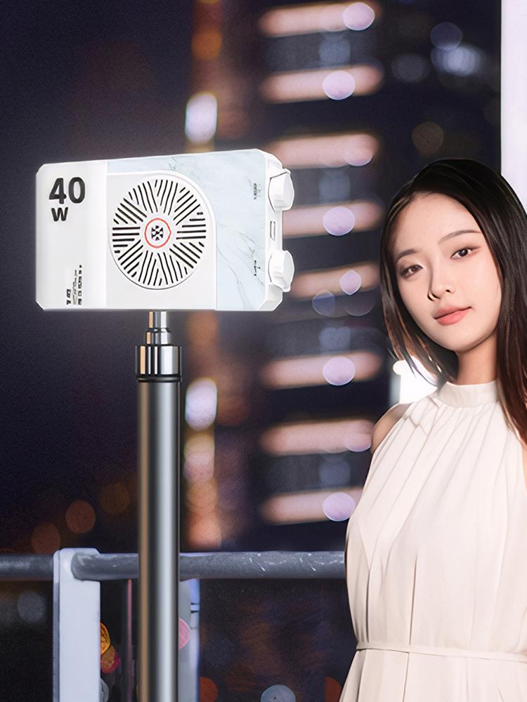 40W LED Camera Light 2800K-9000K Handheld Fill Light 4400mAh Rechargeable Portable Light Panel for Photography