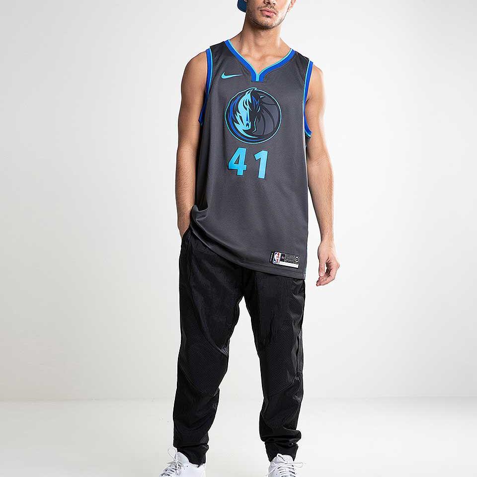 Nike NBA Swingman City Edition Jersey 2018-2019 Season Dirk Nowitzki Dallas Mavericks No. 41 Men Jersey Black AJ4604-060