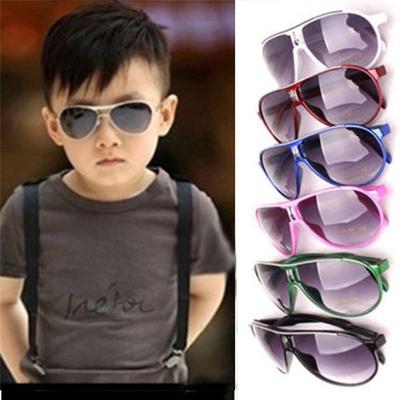 Niño Cool Niños Niños Niñas Niños Gafas de sol con montura de plástico Gafas
