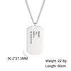 925 Sterling Silver Dog Tags Military for Men   14K Yellow Gold Military Necklace for Men  Army Dog Tags