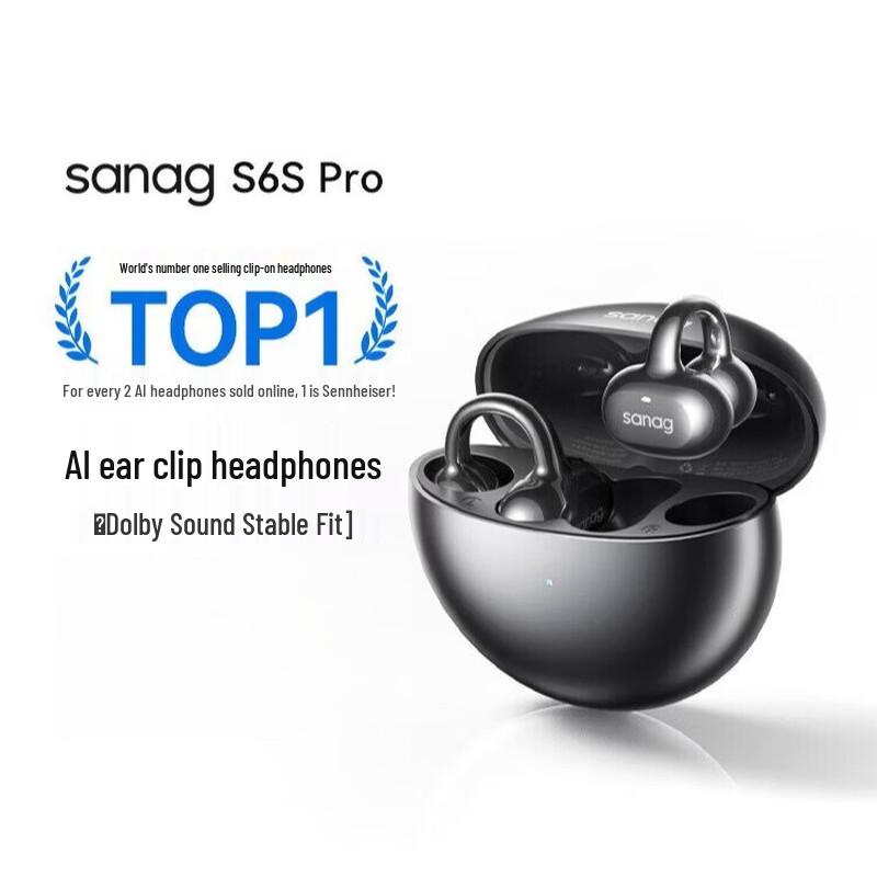 

SANAG S6S Pro Open-Ear Clip Bluetooth Headset