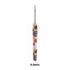 Sunflower Printed Handle Knitting Needles Fine Hook Head Doll Weaving Hooks  For Doll Weaving
