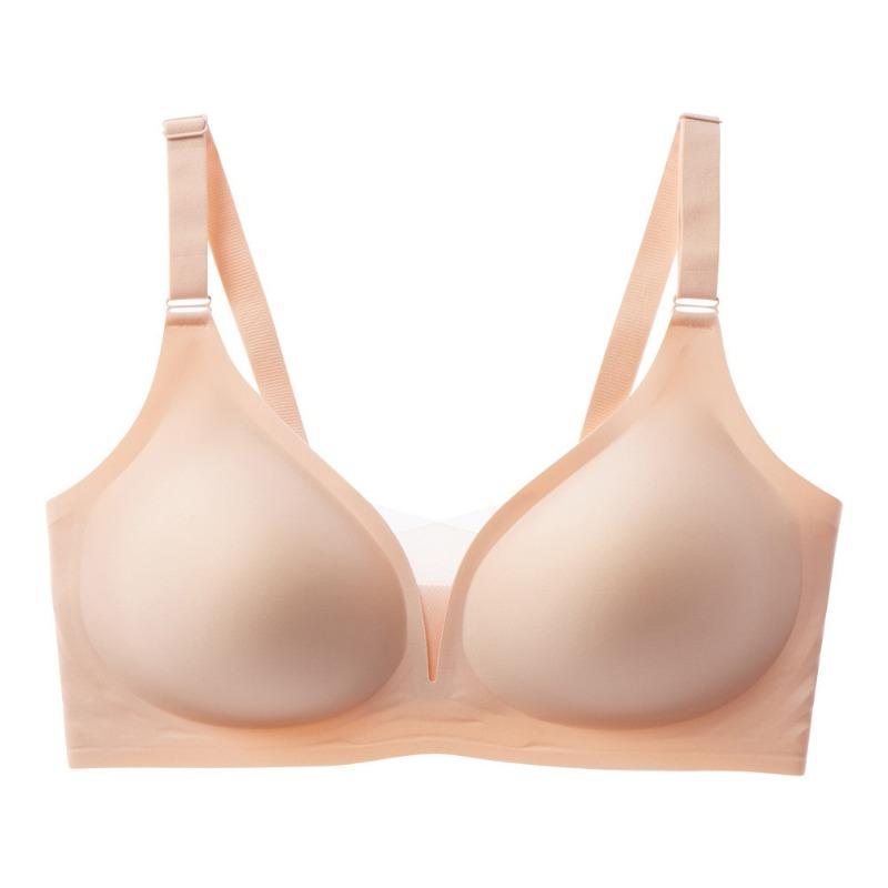 Plus Size Seamless Wireless Shaping Comfortable Anti Sagging Bra For Women