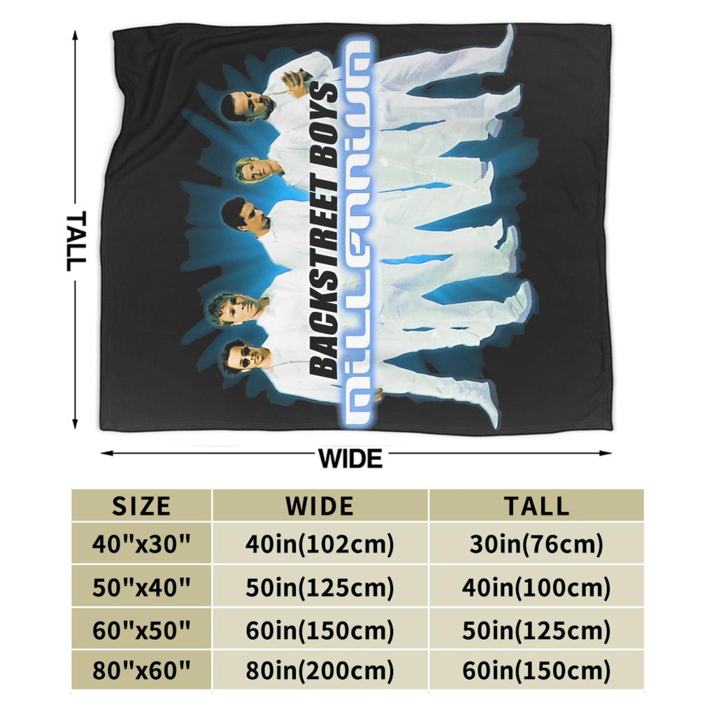 Backstreet Boys BSB Millenniums Fleece Blankets Band Music Funny Throw Blankets for Bed Sofa Couch 200x150cm Super Soft