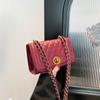 2025 spring new fashion versatile high sense diamond chain shoulder messenger bag this year popular small square bag women