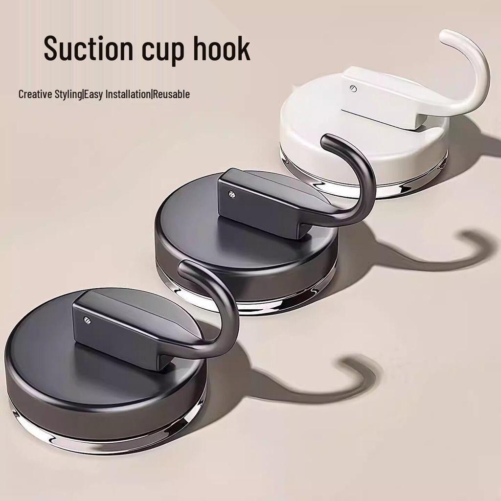 No-Drill Vacuum Adhesive Suction Cup Hook for Kitchen and Bathroom