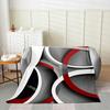 Contemporary Swirl Ring Line Art Pattern Comfortable Fleece Blanket Fit Living Room Bed Office All-match Simple Household Decor