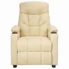 Cream Fabric Recliner Chair