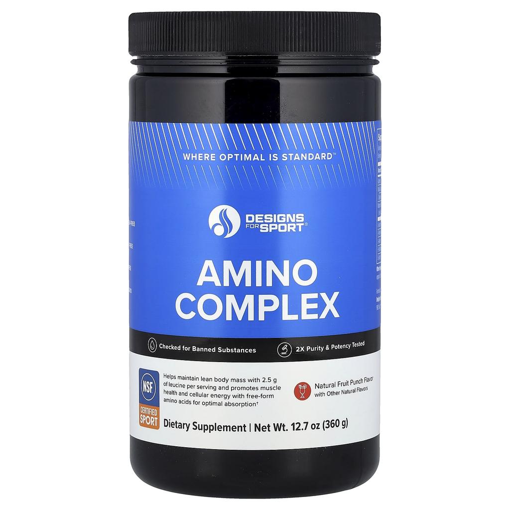 Designs For Health Designs for Sport®, Amino Complex, Fruit Punch, 12.7 Oz (360 G)
