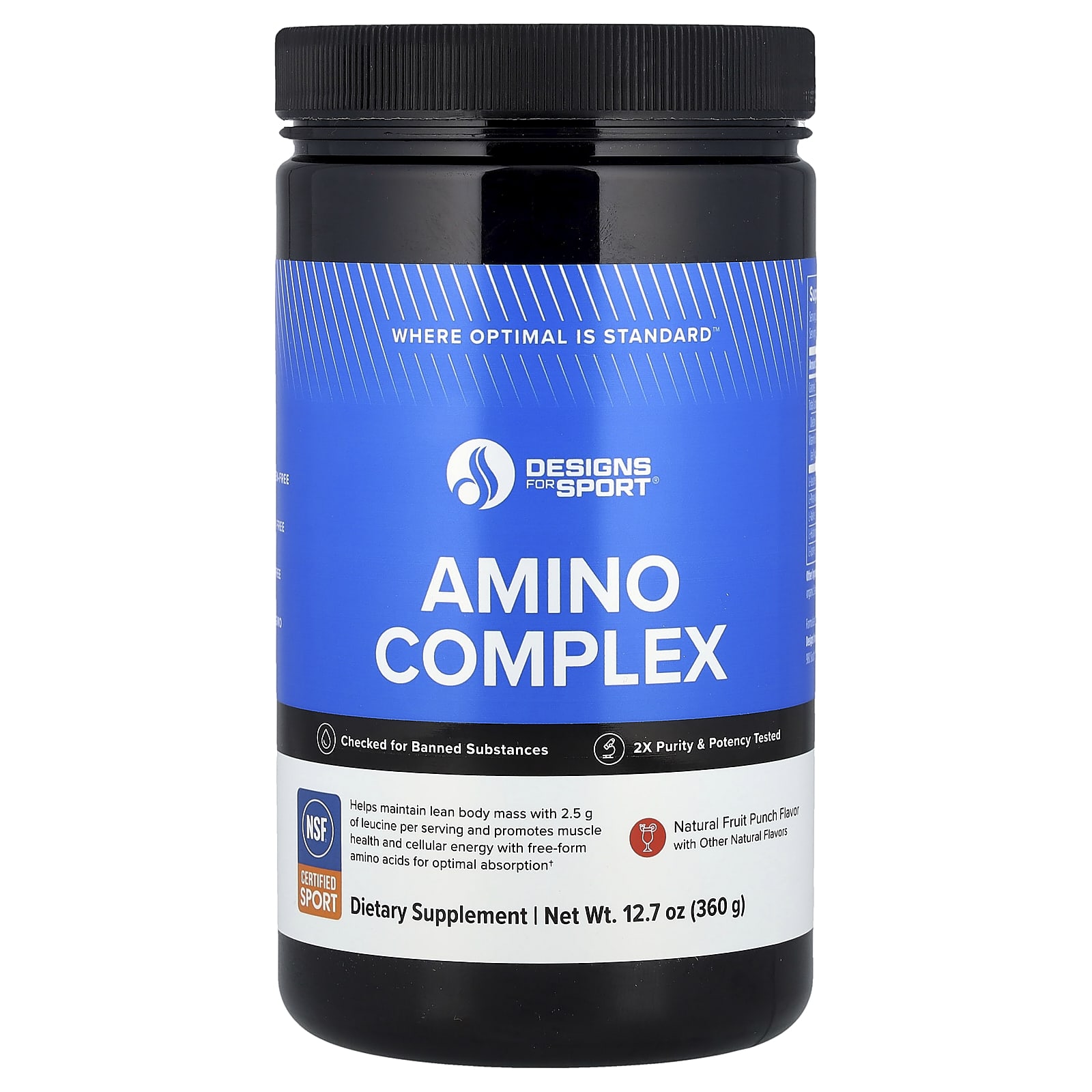 

Designs for Sport®, Amino Complex, Fruit Punch, 360G (12.7Oz)