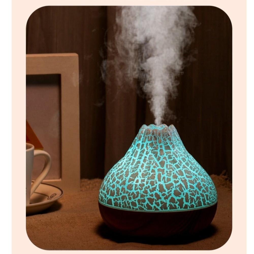 USB Volcano Air Humidifier Colorful Ambient Night Light Air Freshener Nebulizer  Bedroom
