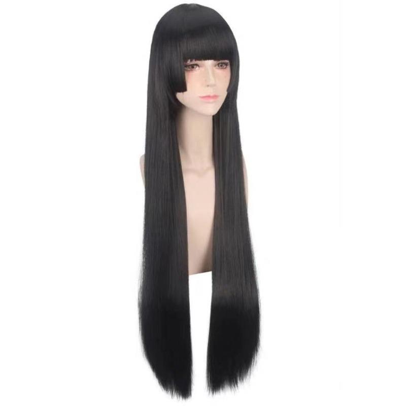 Cosplay Anime Abyss of Crazy Gambling Black Wig Snake's Dream Child Full Wigs Women's Long Simulated Hair Daily Wear