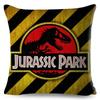 Style Jurassic Park Logo Cushion Cover for Sofa Home Children Room Decor Dinosaur Print Pillowcase Polyester Pillow Case,(18)
