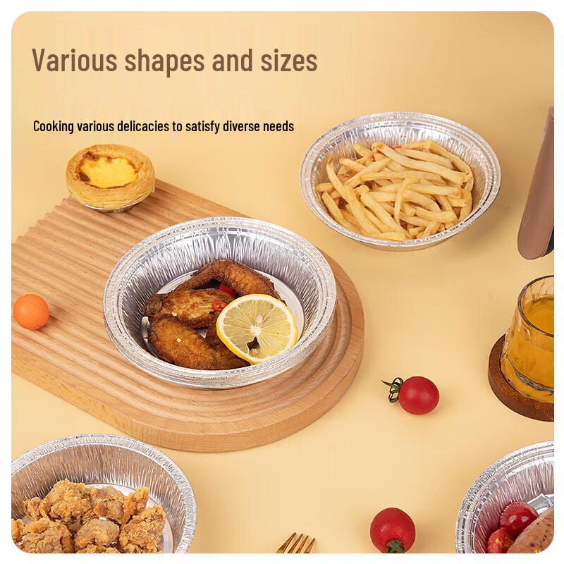 Faxilon 8-inch Disposable Aluminum Foil Trays, 20-Pack