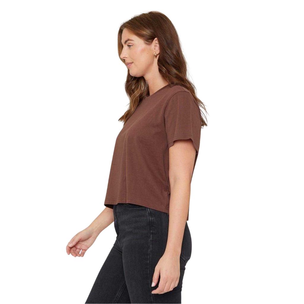 Be You Womens/Ladies Crew Neck Boxy Crop T-Shirt