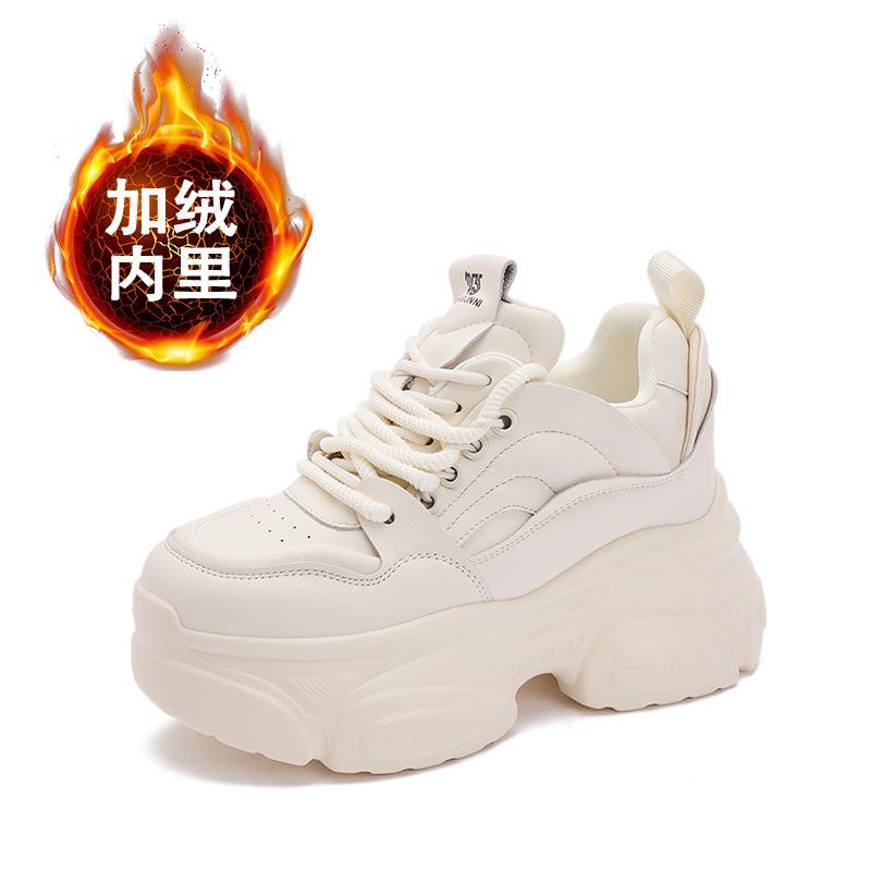 

Платформенные кроссовки папа новые весенние женские туфли с увеличением роста черные повседневные спортивные туфли универсальные трендовые туфли дети 39