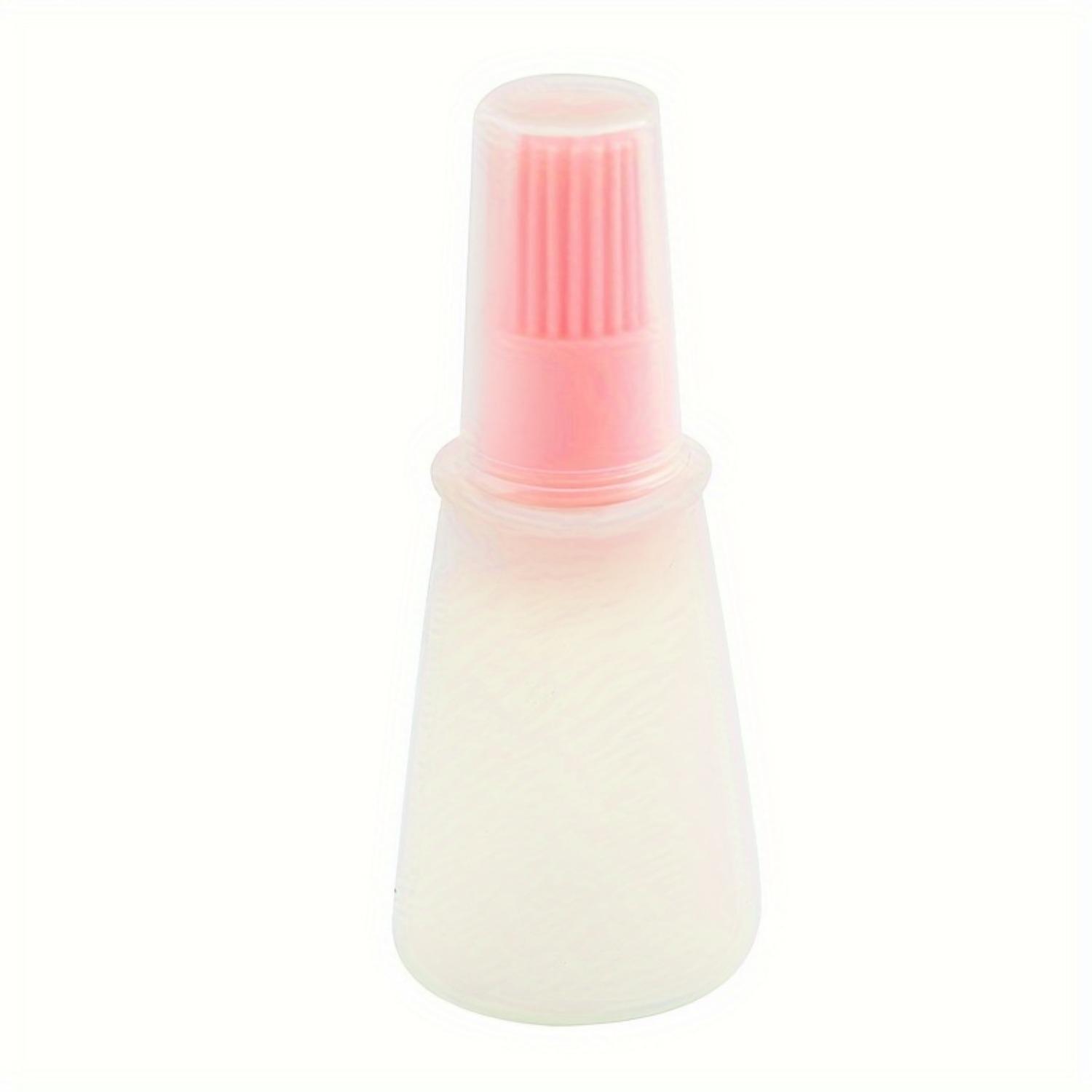 

1 шт. Силиконовый флакон для масла с кисточкой, портативный дозатор масла для гриля-барбекю, флакон для пищевого кухонного масла, инструмент для выпечки на открытом воздухе. розовый