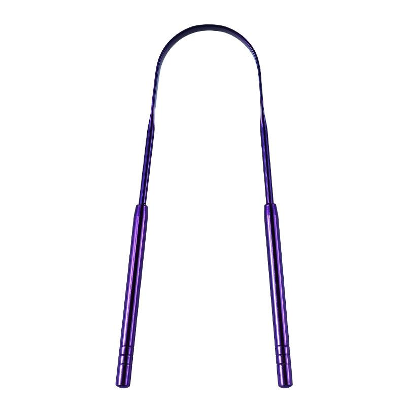 U-shaped Tongue Scraper - Stainless Steel Tongue Cleaner фиолетовый
