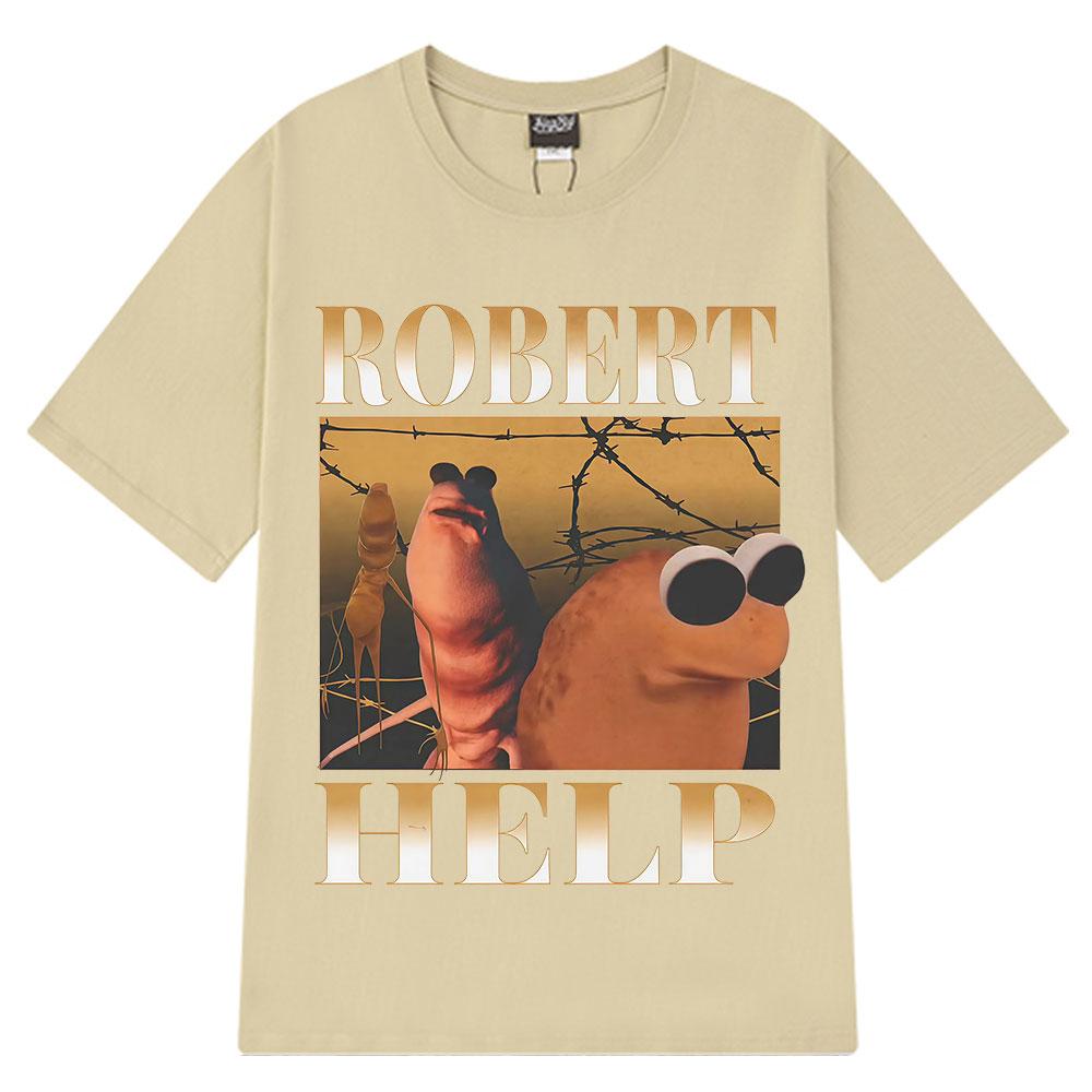 2025 Summer Marcus The Worm I Dont Like This Rock Funny Men Harajuku Shortsleeved Cotton Hiphop Casual Breathable Tshirts