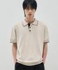 Drawfit Contrast Half Collar Knit [Ivory]
