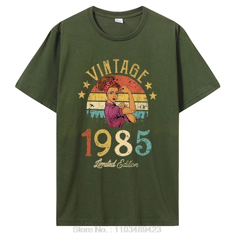 Funny Classic 1985 Original Vintage T Shirt Summer Graphic Unisex Cotton Tshirt Streetwear Birthday Awesome T-shirt Clothing