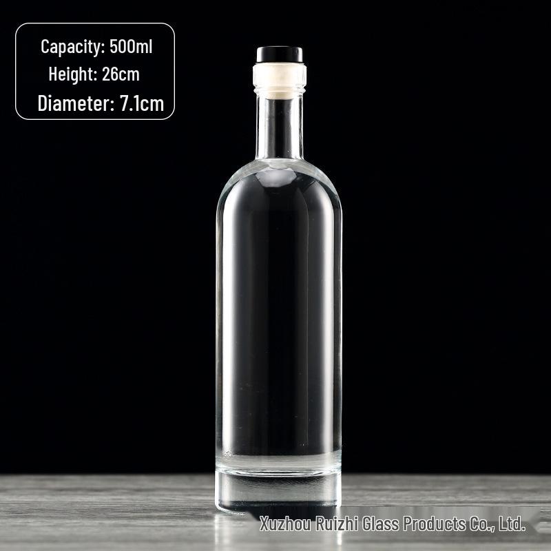 375ml High-Grade Frosted Glass Bottle for Vodka, Ice Wine, or Red Wine