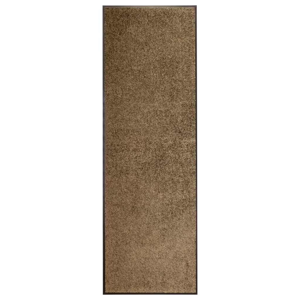 Washable Doormat Brown 60 X 180 Cm