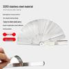 32-Piece Stainless Steel Feeler Gauge Set (0.02-1.0mm Thickness Range)
