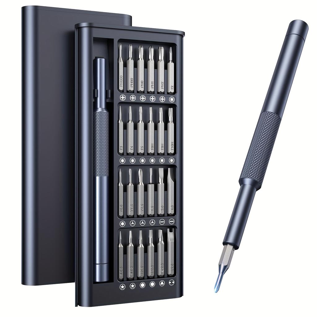 25-in-1 Kleines Präzisionsschraubendreher-Set, Professionelles Magnetisches Mini-Reparaturwerkzeug-Set für Telefon, Computer, Uhr, Laptop, Elektronischer Schraubendreher