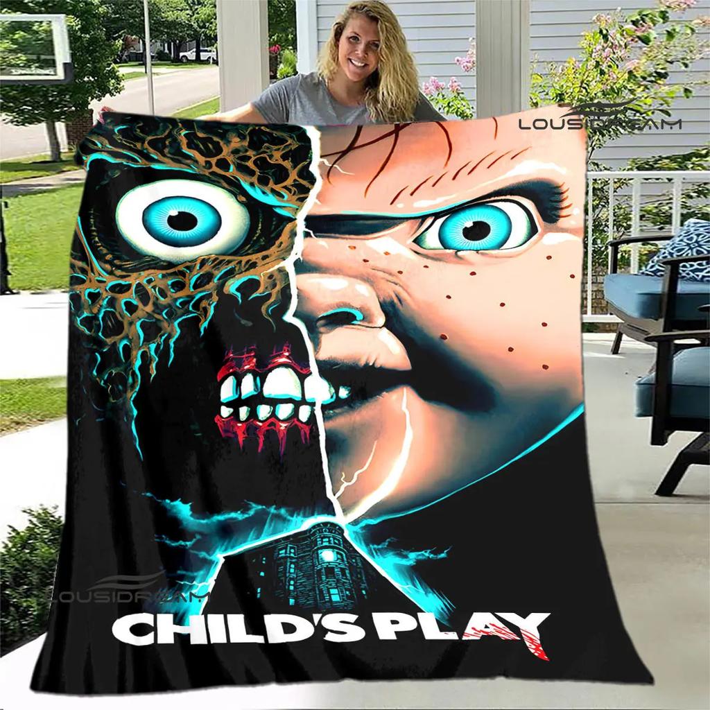 Horror movie Cult of Chucky printing blanket warm blanket soft and comfortable blanket Home travel blanket birthday gift