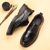 2024 Herbst und Winter neue Herren Businesskleid Lederschuhe Herren Britische Schnürschuhe Einzelne Schuhe Handgekratzte Lederschuhe Herren 2326