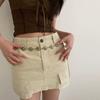 Damen Legierung geschnitzte Türkis Schnalle Taillenkette für Bankett Damen Kleid Gürtel
