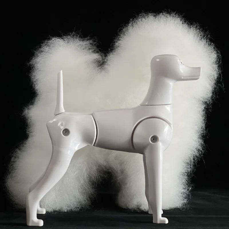 Plush Dog Model Soft Hair Practice Cutting Stuffed Animal Professional Fake Hair Petshop Products for Dogs Model Accessories
