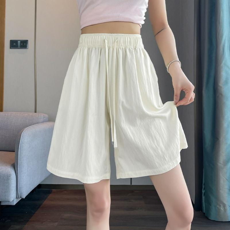 Shorts Women's Summer Thin Casual Loose Outer Wear Cotton and Linen Three-quarter Sports Skirt Pants