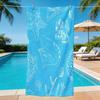 Blue Shell Starfish Microfiber Beach Towel 1 Piece Set 2D Flat Printed Sandproof Waterproof Holiday Sea Sunbed Lounger Towel