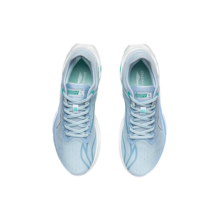 Li Ning Furious Rider 5.0 Comfortable Slip Resistant Abrasion Resistant Low top Casual Shoes Men's Light Belly Blue ARZR001-6