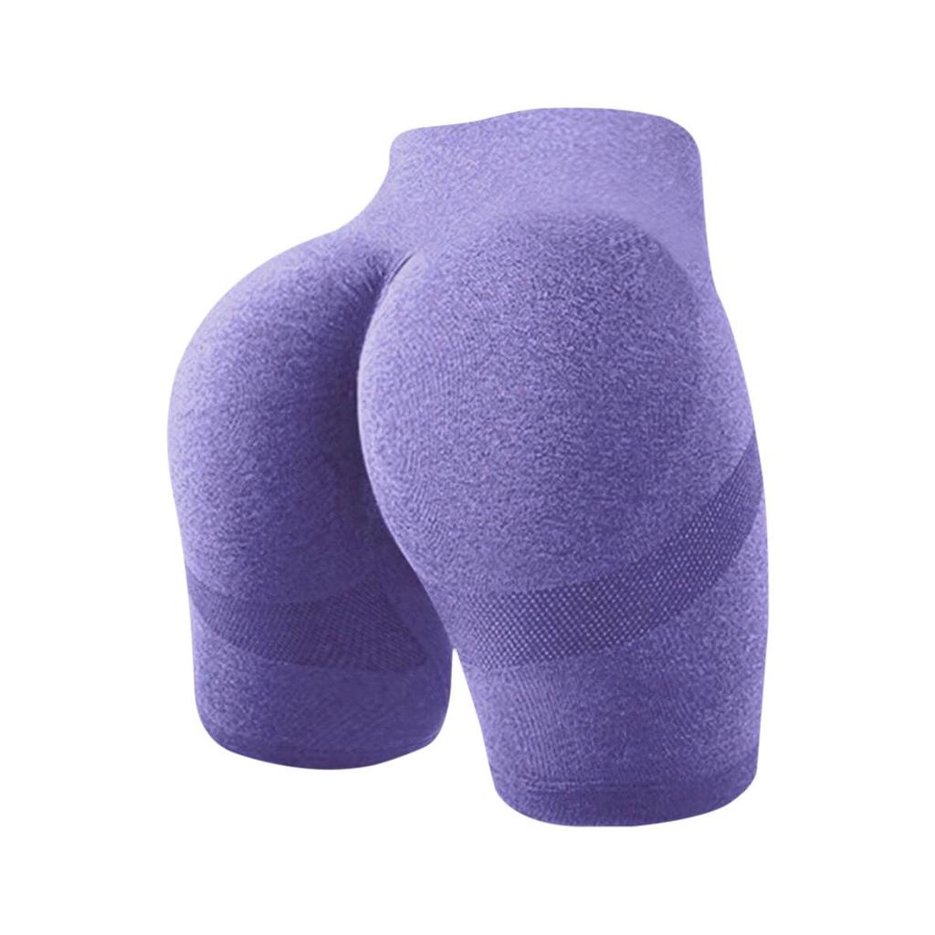 Seamless High-Waist Butt-Lifting Plus-Size Quick-Dry Yoga Shorts