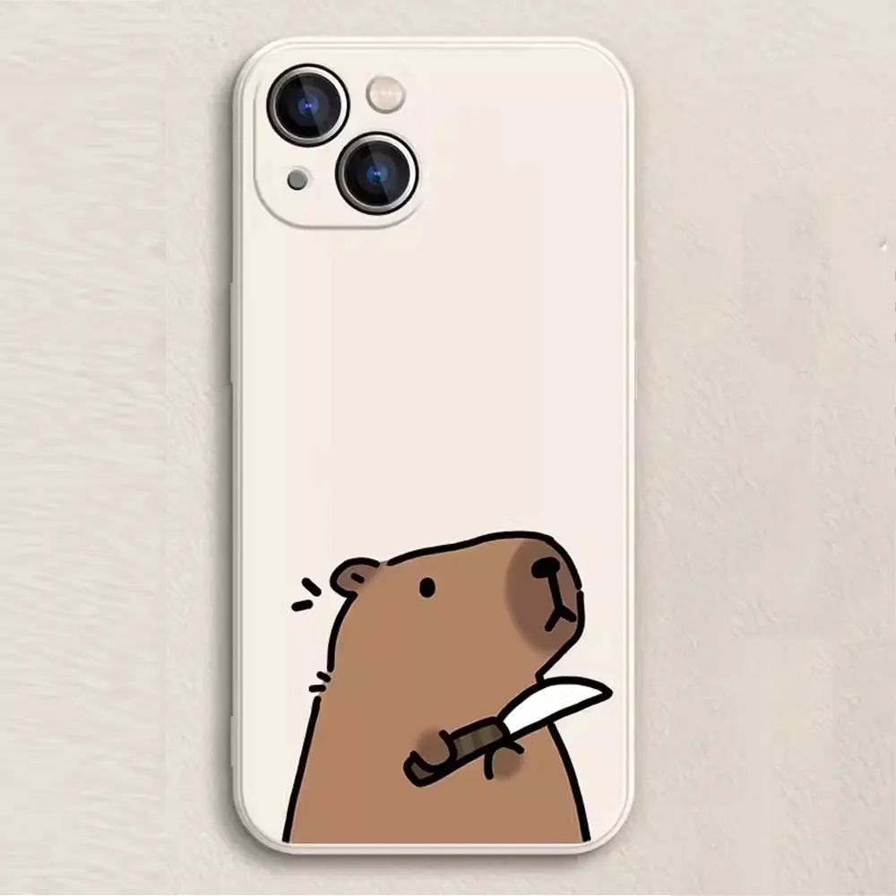 Cartoon-Tier Capybara Handyhülle Für Samsung Galaxy S10 S20 S21 S22 S23 S24 FE Plus Ultra Note 20 Paar-Paar Silikonhülle